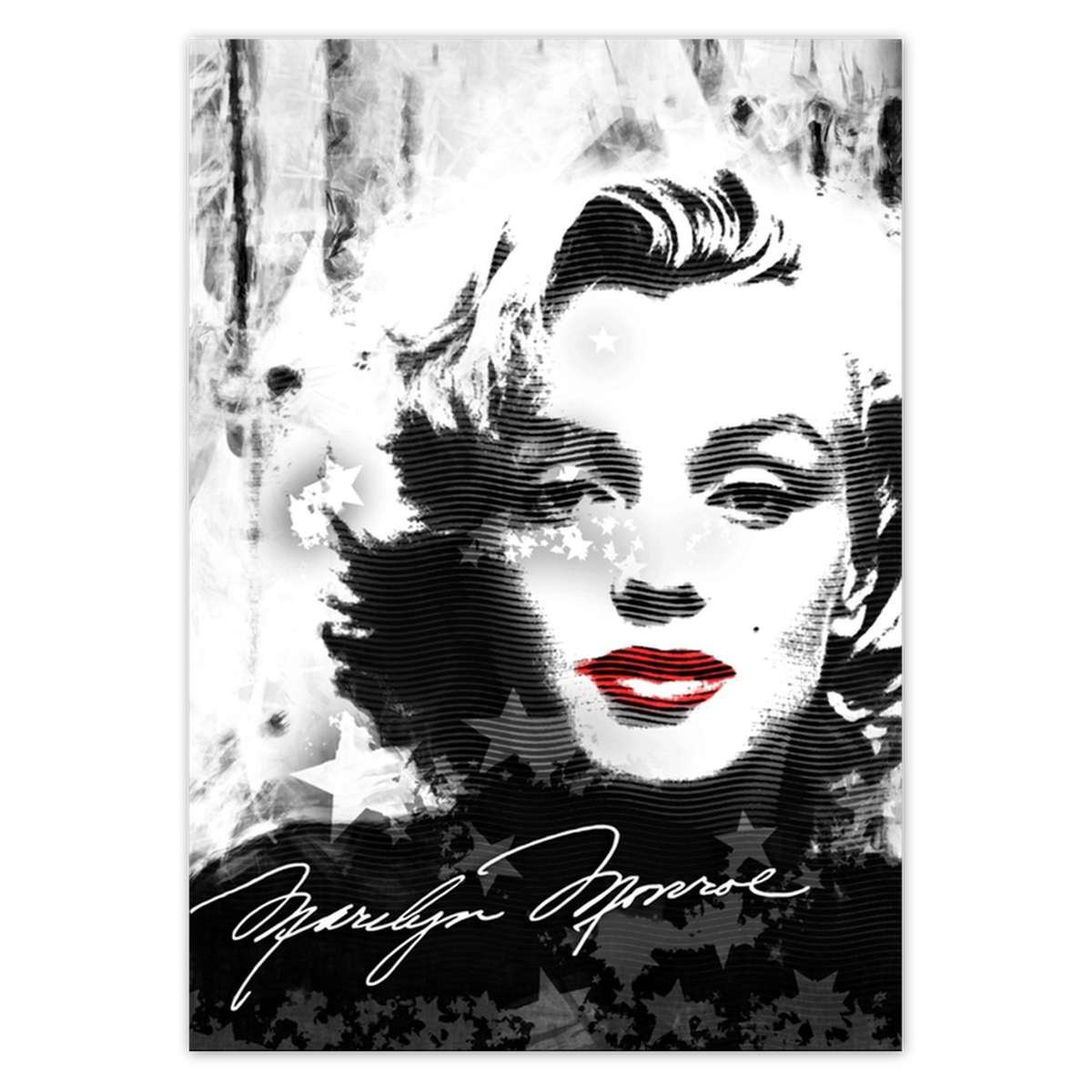 Naklejka ścienna A5 PION Marilyn Monroe Usta Wargi