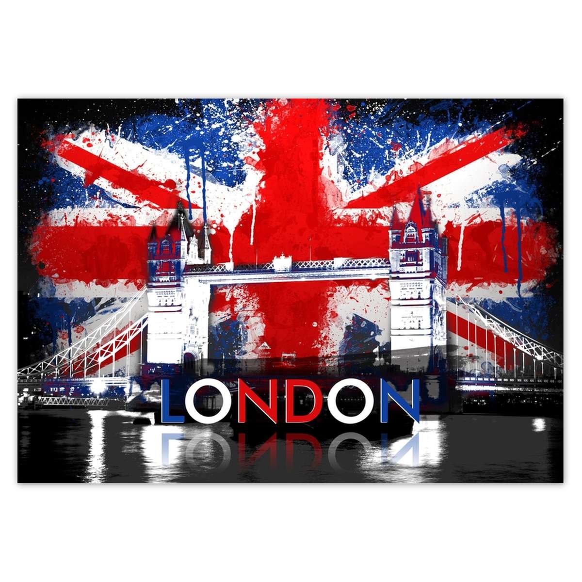 Naklejka ścienna A5 POZIOM London City Londyn Anglia