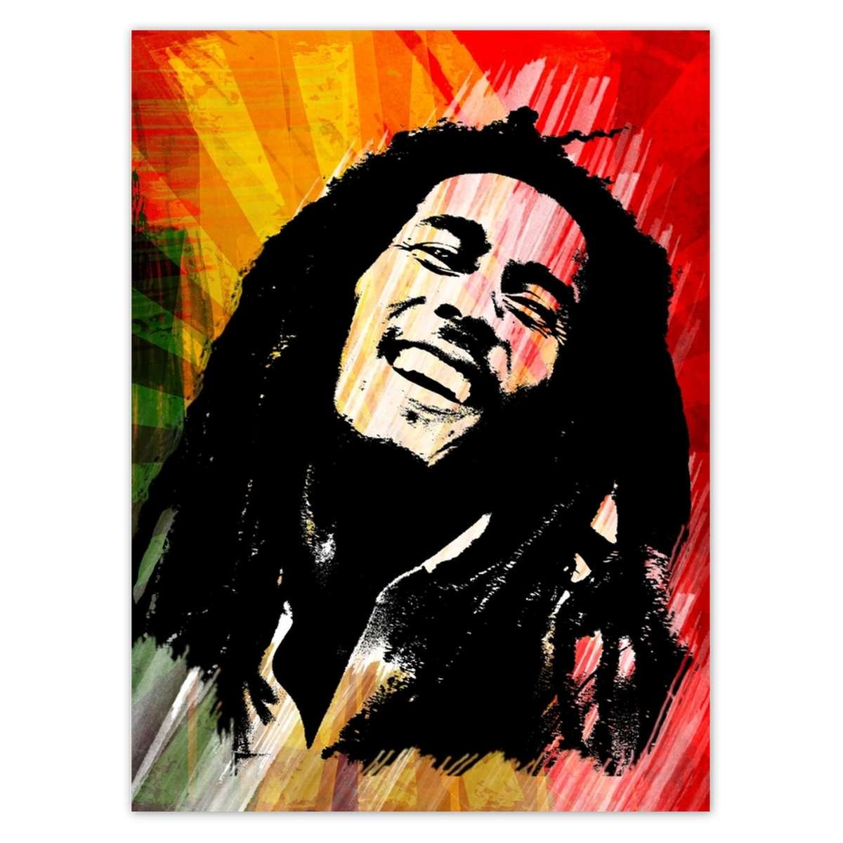 Naklejka ścienna 100x135 Bob Marley Reggae
