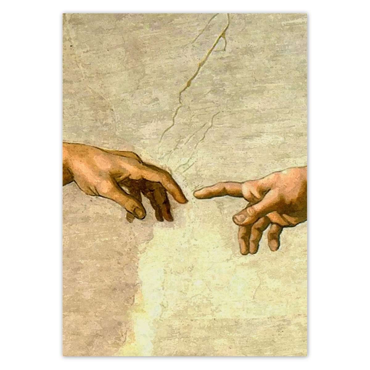 Naklejka ścienna 50x70 Stworzenie Adama