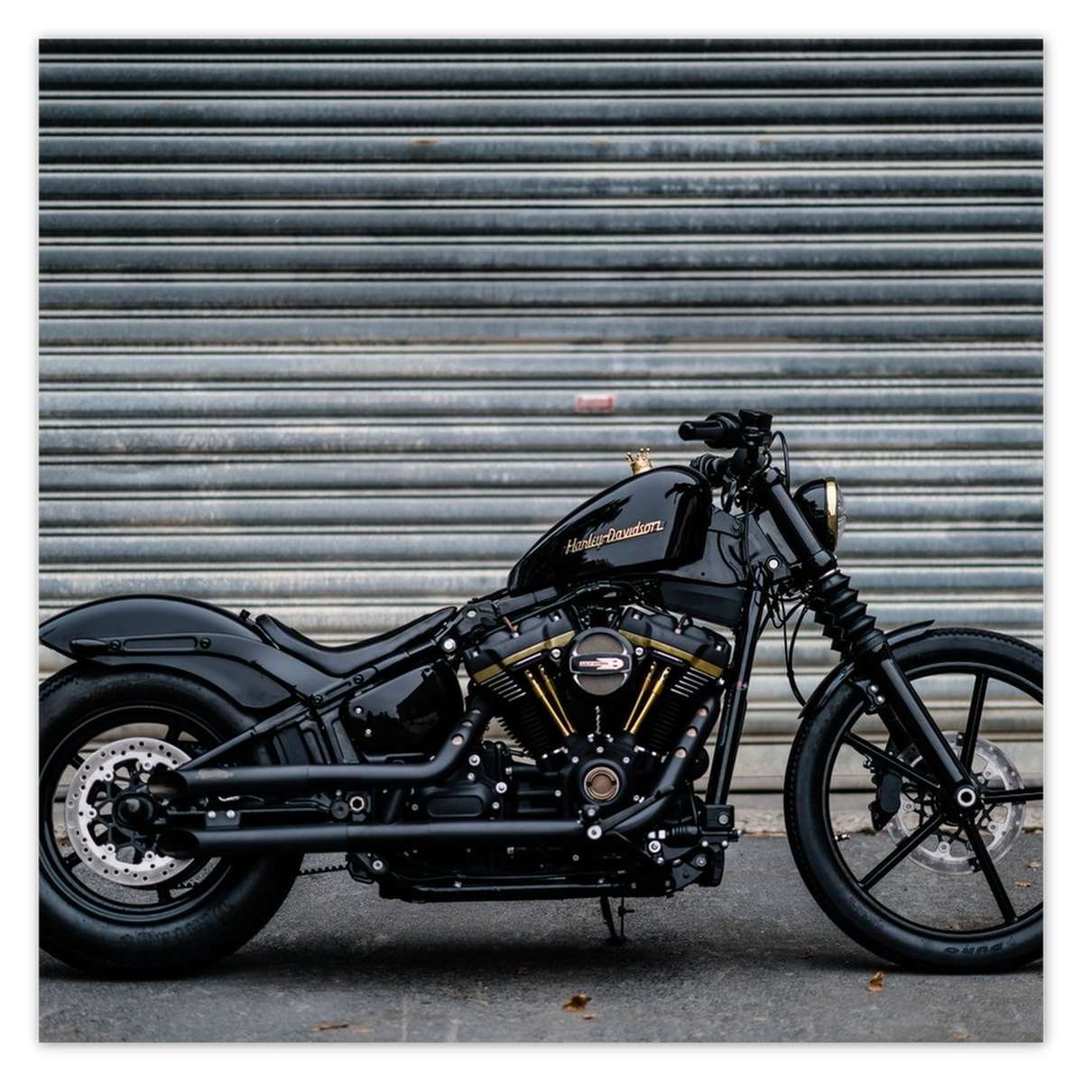 Naklejka ścienna 70x70 Harley Davidson Motocykl