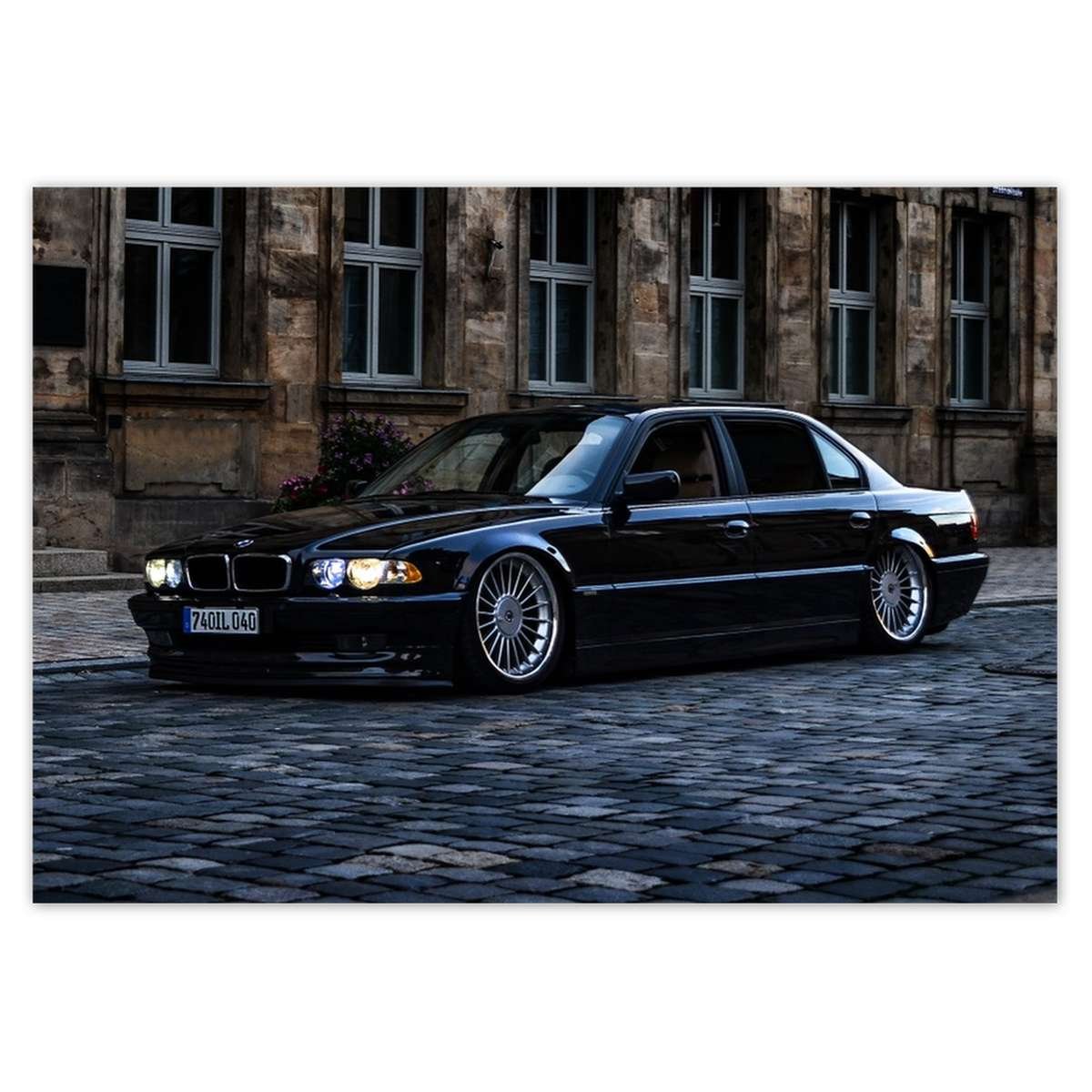 Naklejka ścienna A1 POZIOM BMW 740IL Samochód