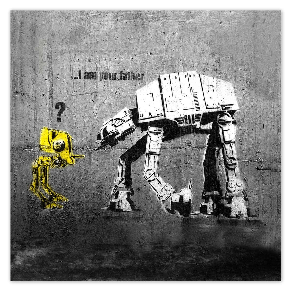 Naklejka ścienna 140x140 Im your father Banksy