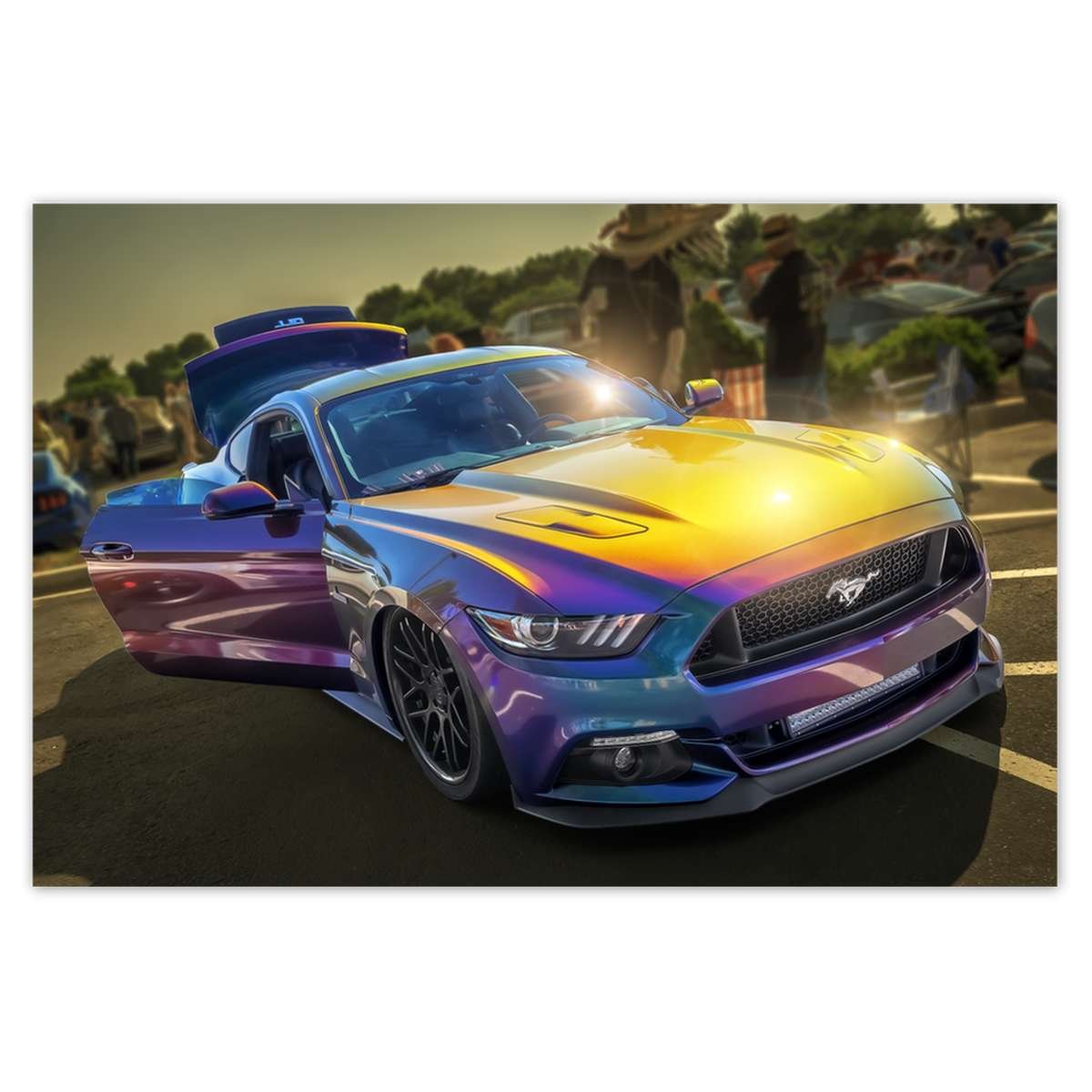 Naklejka ścienna 60x40 Ford Mustang GT Bestia