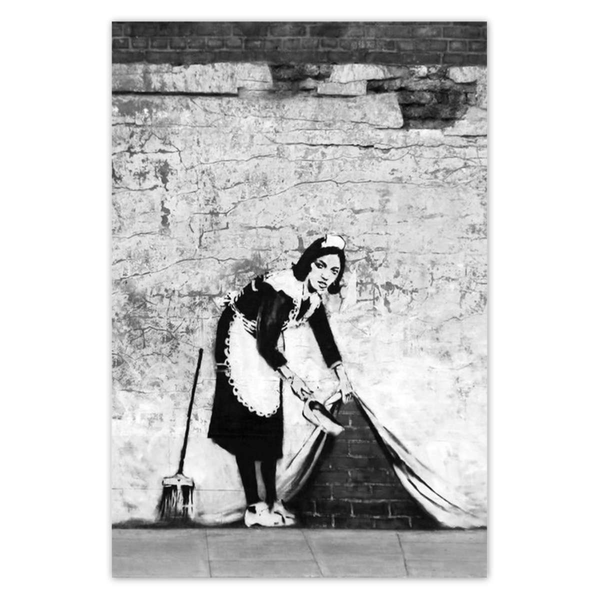 Naklejka ścienna 135x200 Banksy Pokojówka