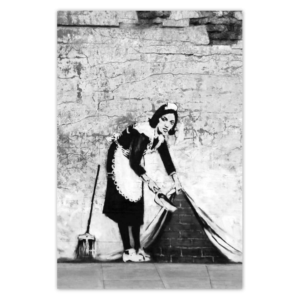 Naklejka ścienna 80x120 Banksy Pokojówka