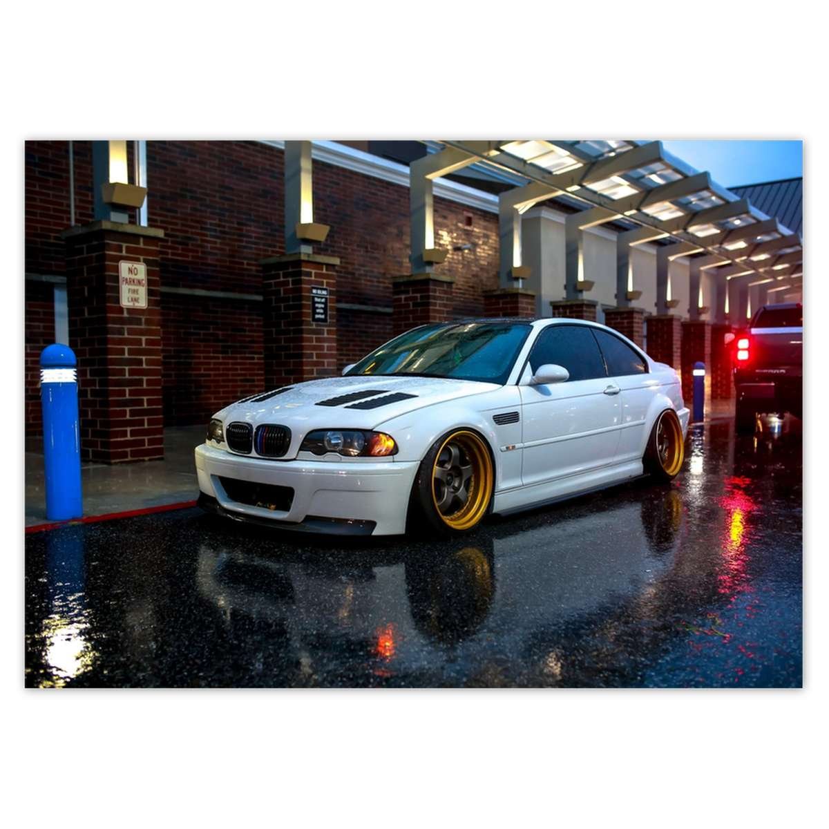 Naklejka ścienna A5 POZIOM BMW opony niskoprofilowe