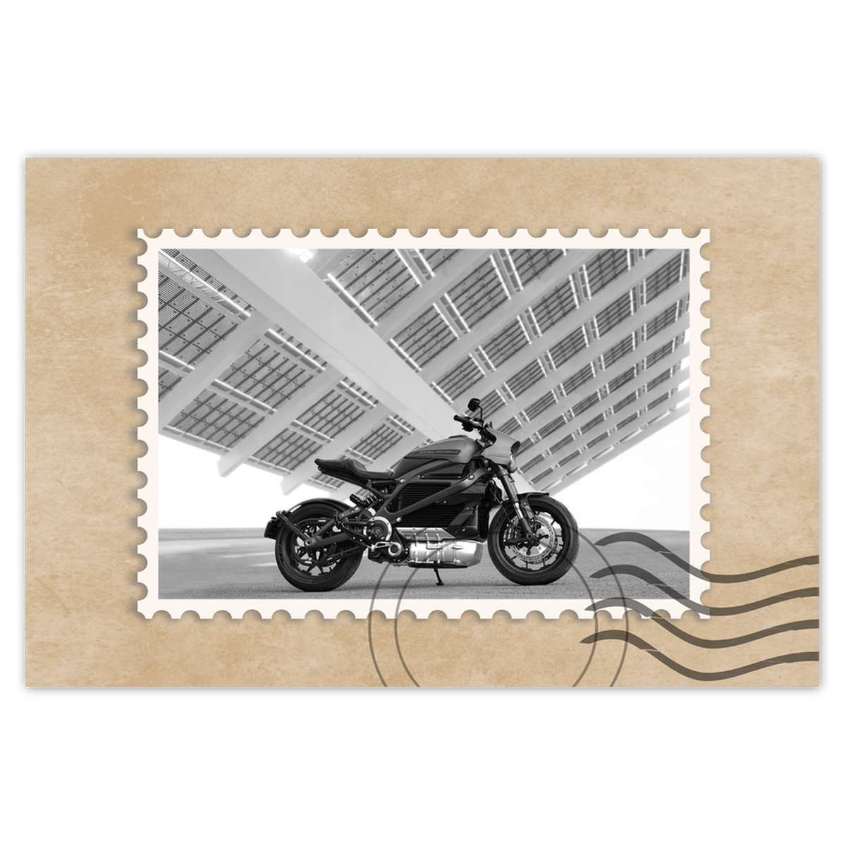 Naklejka ścienna 90x60 Harley Davidson Motocykl