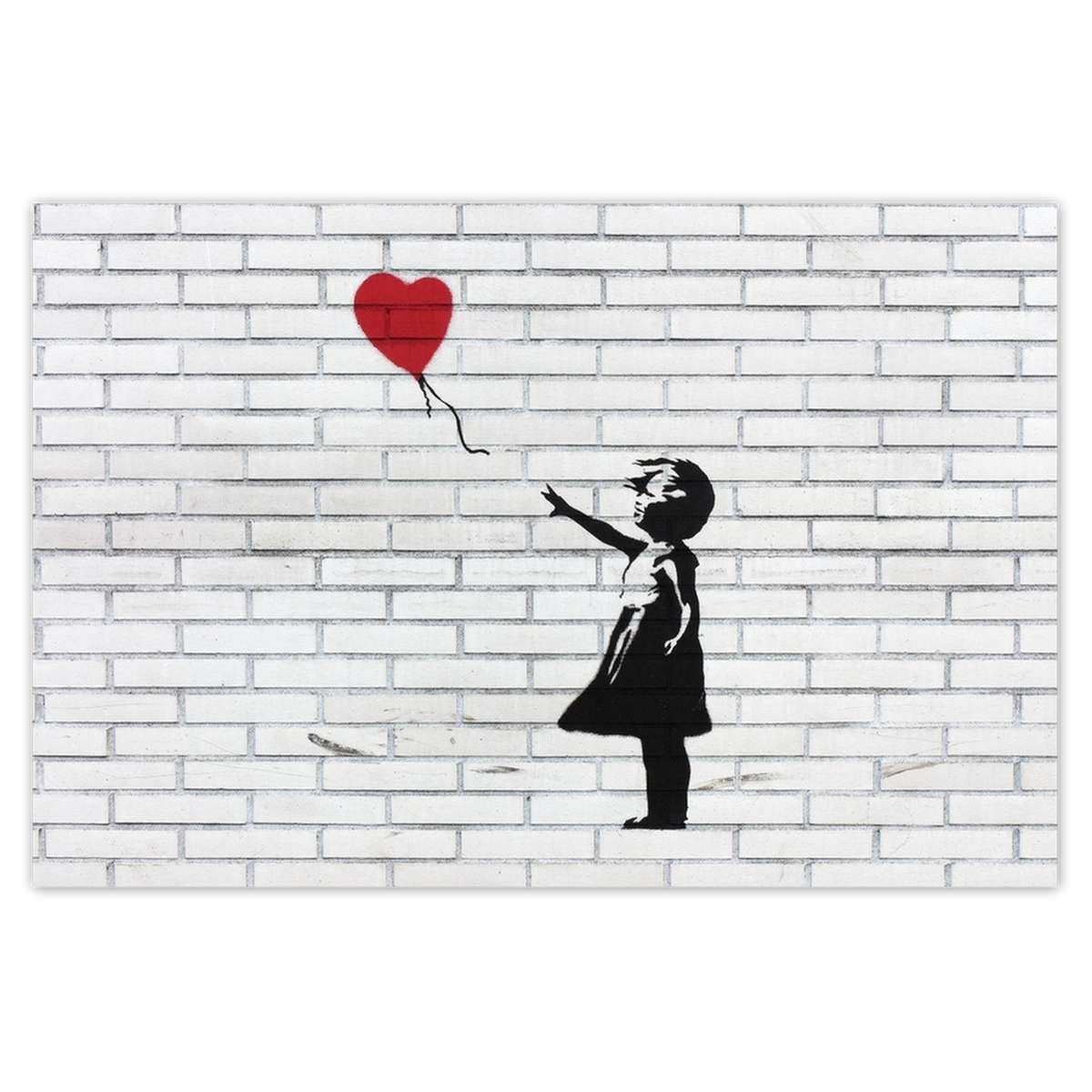 Naklejka ścienna 93x62 Banksy Dziewczynka balon