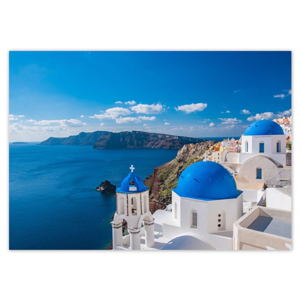 Naklejka ścienna A5 POZIOM Santorini