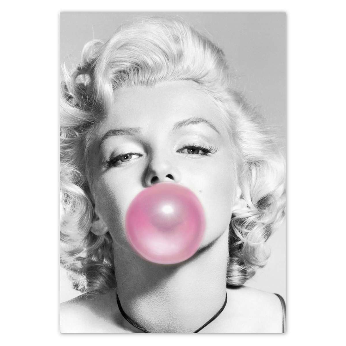 Naklejka ścienna A5 PION Marilyn Monroe z gumą
