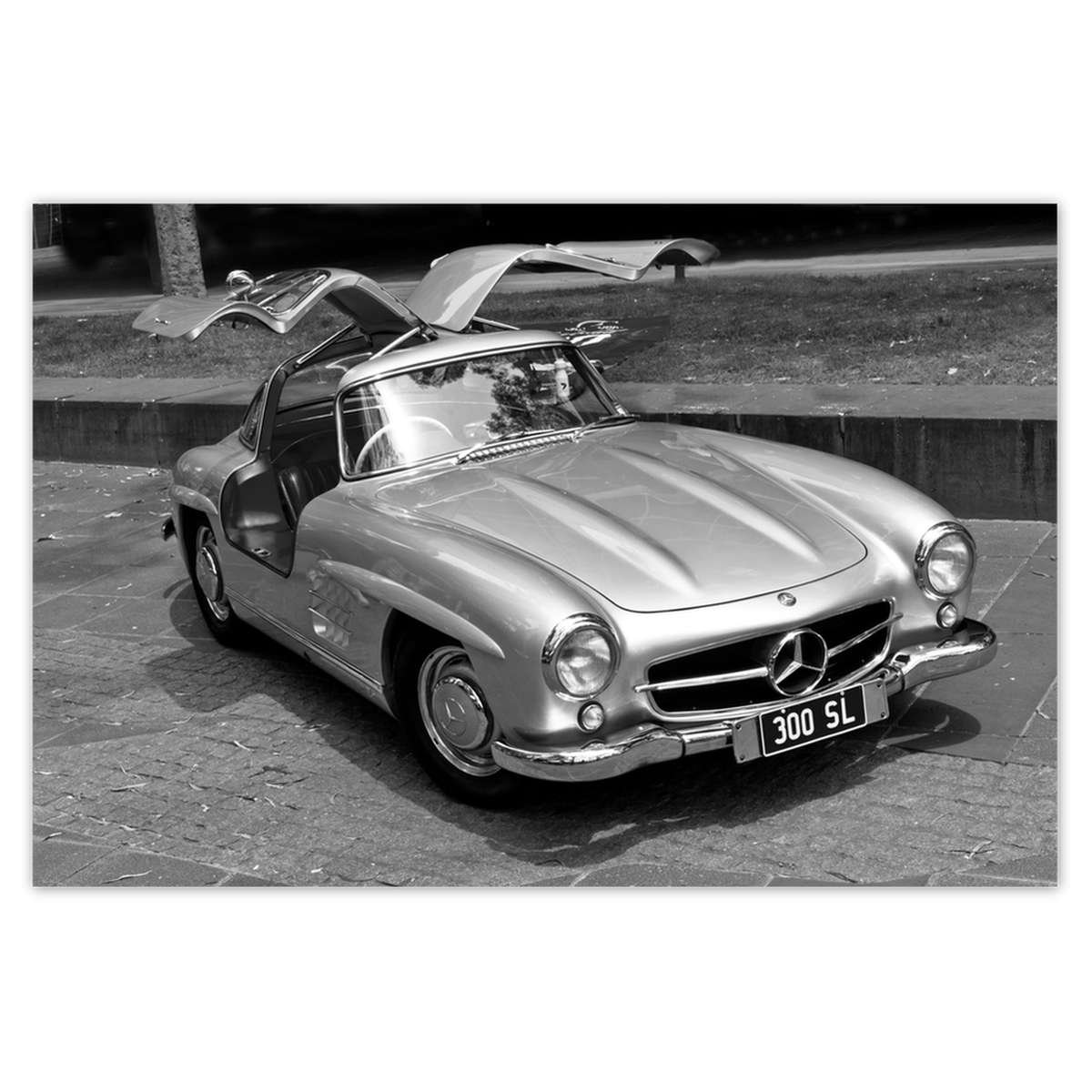 Naklejka ścienna 90x60 Mercedes Gullwing 300SL