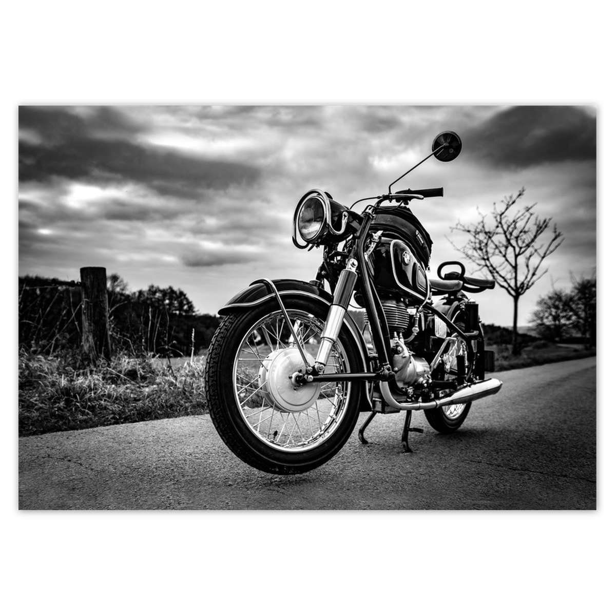Naklejka ścienna 100x70 Klasyczny motocykl BMW