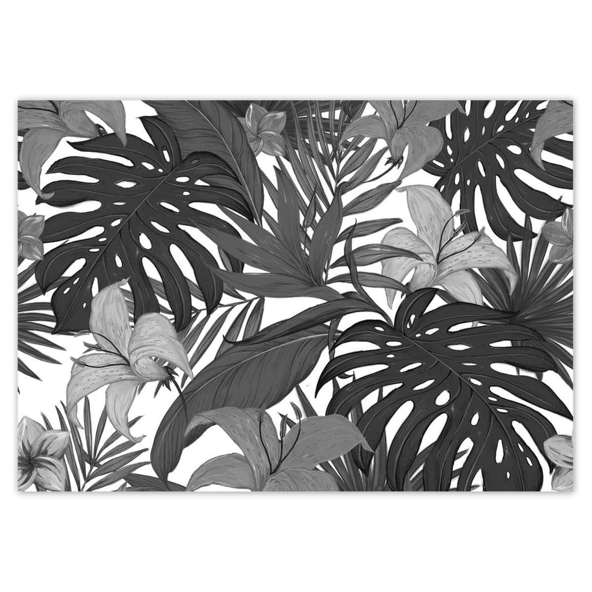 Naklejka ścienna A5 POZIOM Monstera