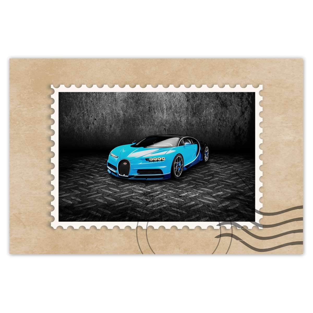 Naklejka ścienna 90x60 Bugatti Auto dla chłopca