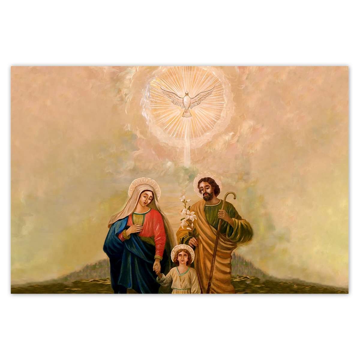Naklejka ścienna 185x125 Święta Rodzina Józef Maria