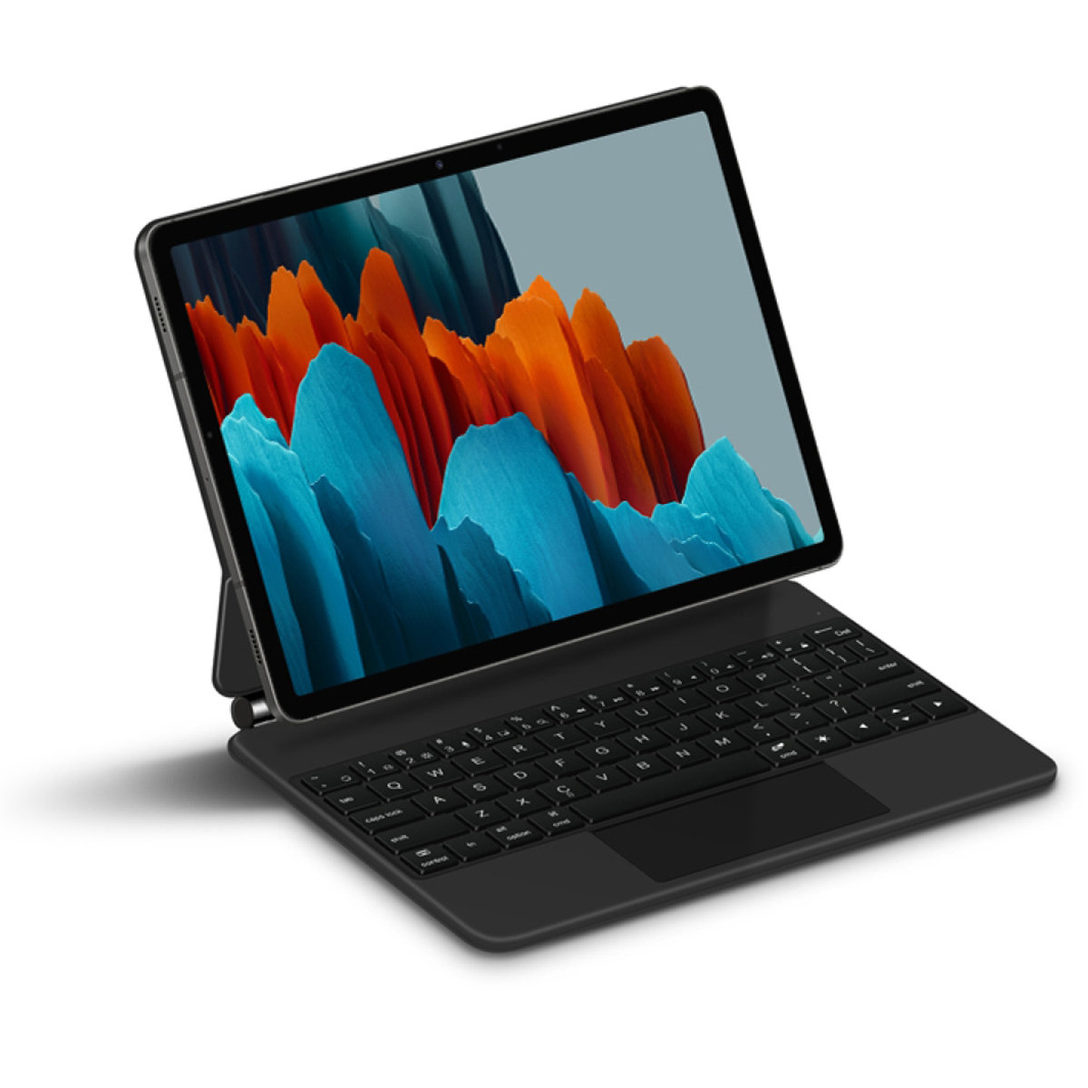 Magnetyczne etui z klawiaturą do Galaxy Tab S7 FE/S8+/S9+/S9 FE+, case