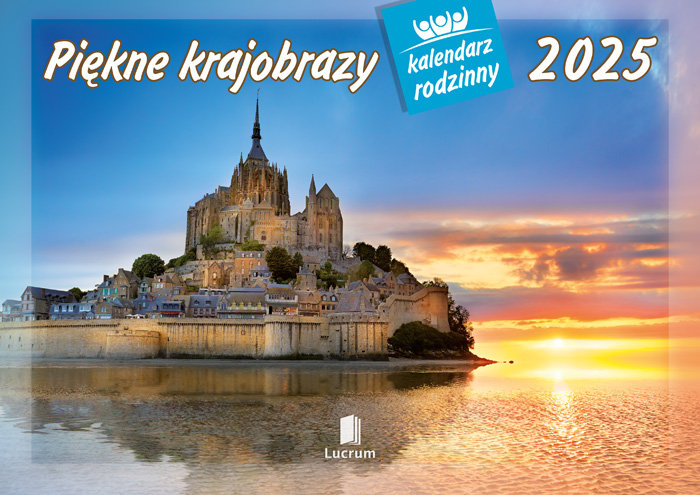 Kalendarz ścienny rodzinny 2025, Piękne krajobrazy