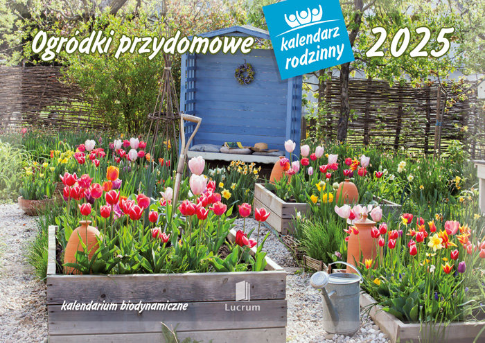 Kalendarz ścienny rodzinny 2025, Ogródki przydomowe