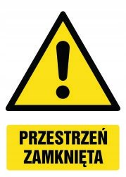 Naklejka Przestrzeń zamknięta 30x42cm