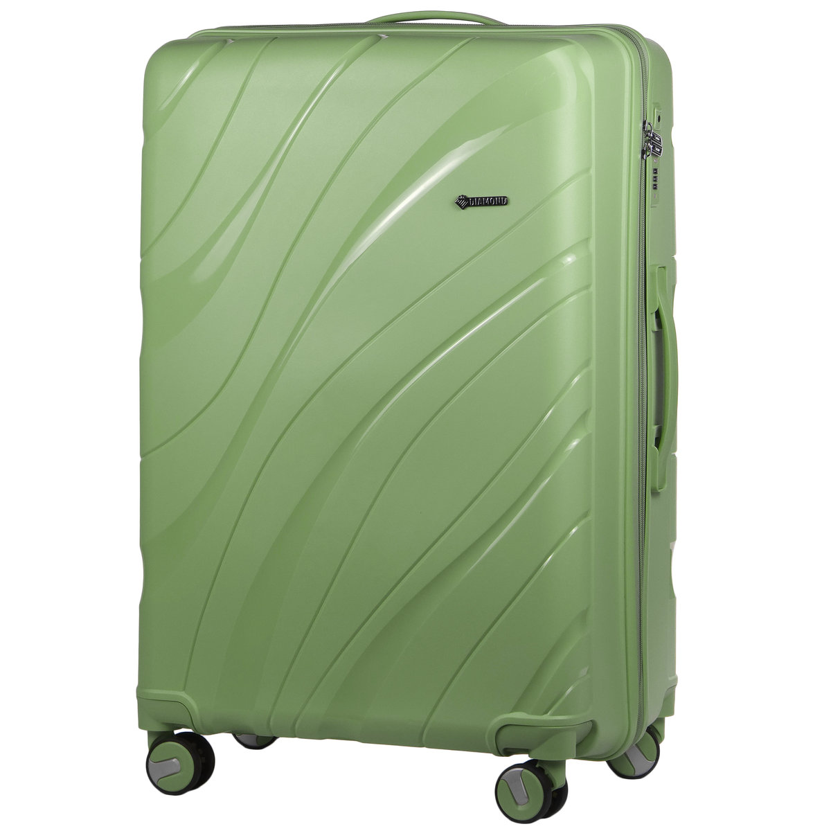 [ P410 ] Walizka Duża EMERALD (XL) Light Green