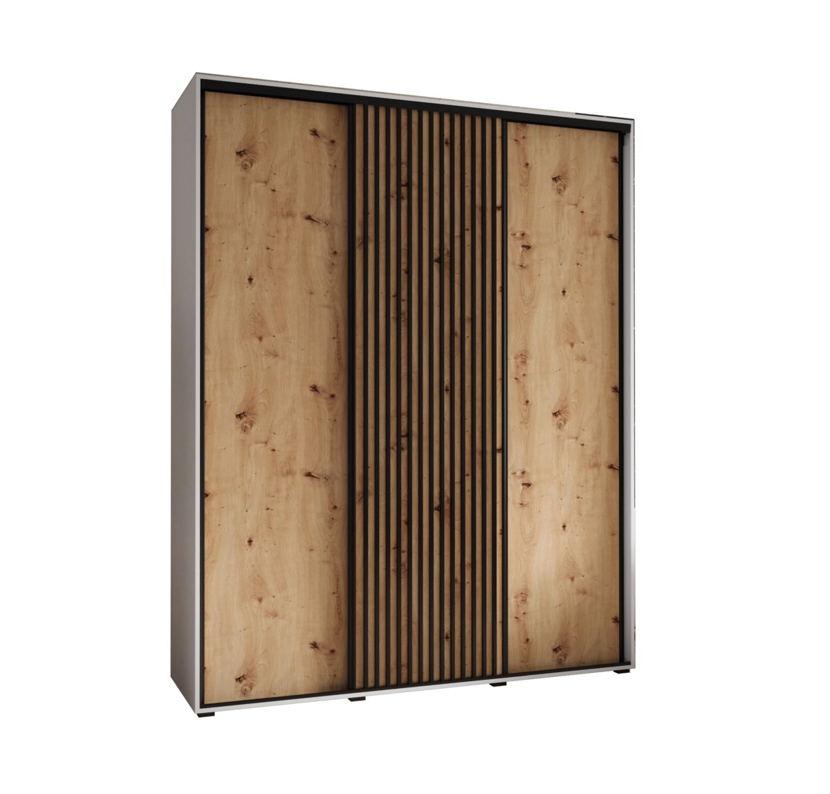 Szafa przesuwna Garderoba SAPPORO 1 190 gł. 45 biały/artisan