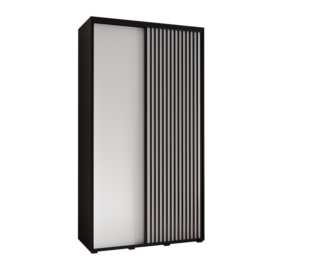 Szafa przesuwna Garderoba SAPPORO 1 130 gł. 45 czarny/biały
