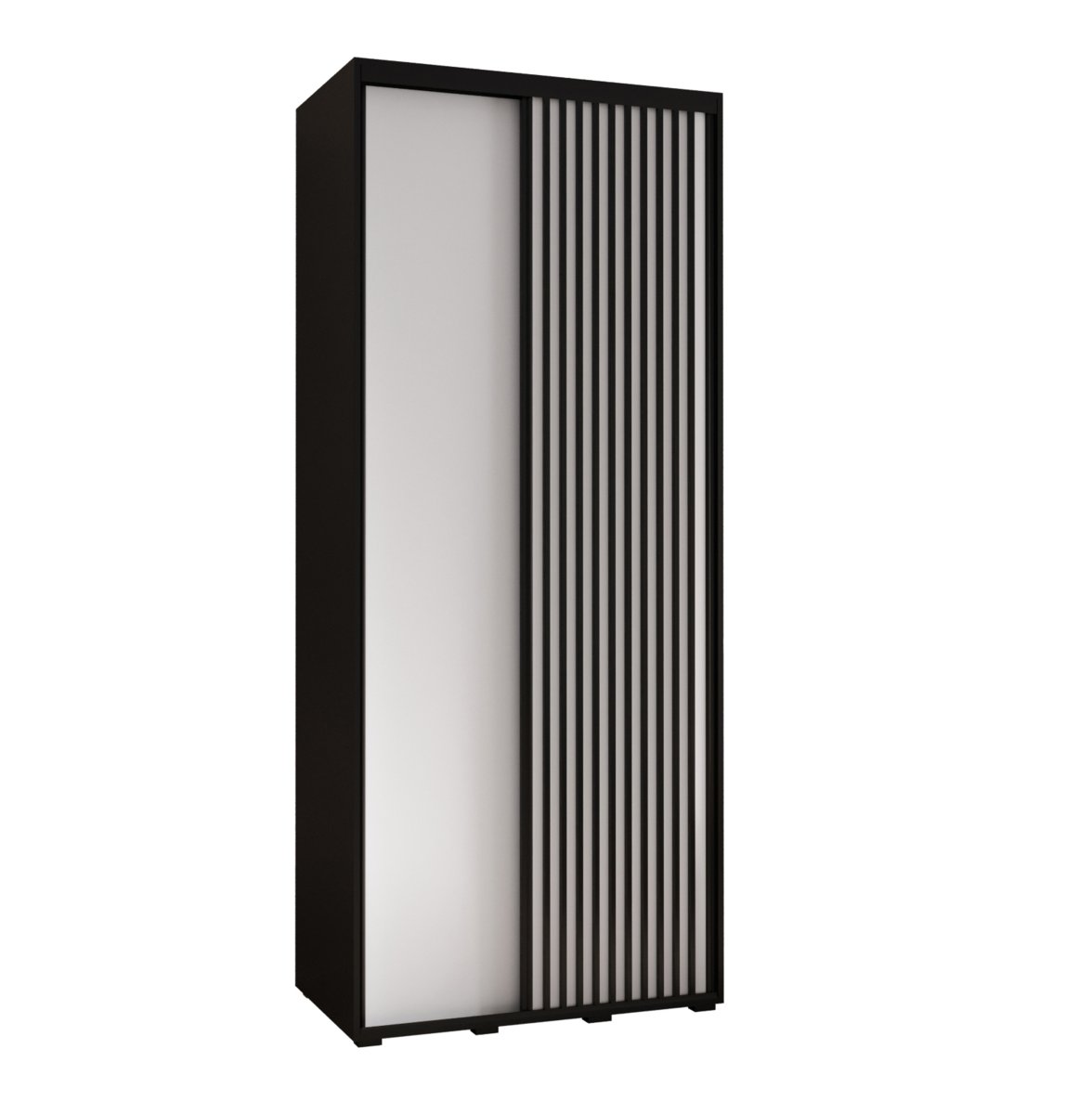Szafa przesuwna Garderoba SAPPORO 1 100 gł. 45 czarny/biały