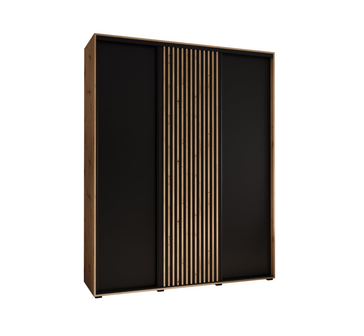 Szafa przesuwna Garderoba SAPPORO 1 200 gł. 45 artisan/czarny