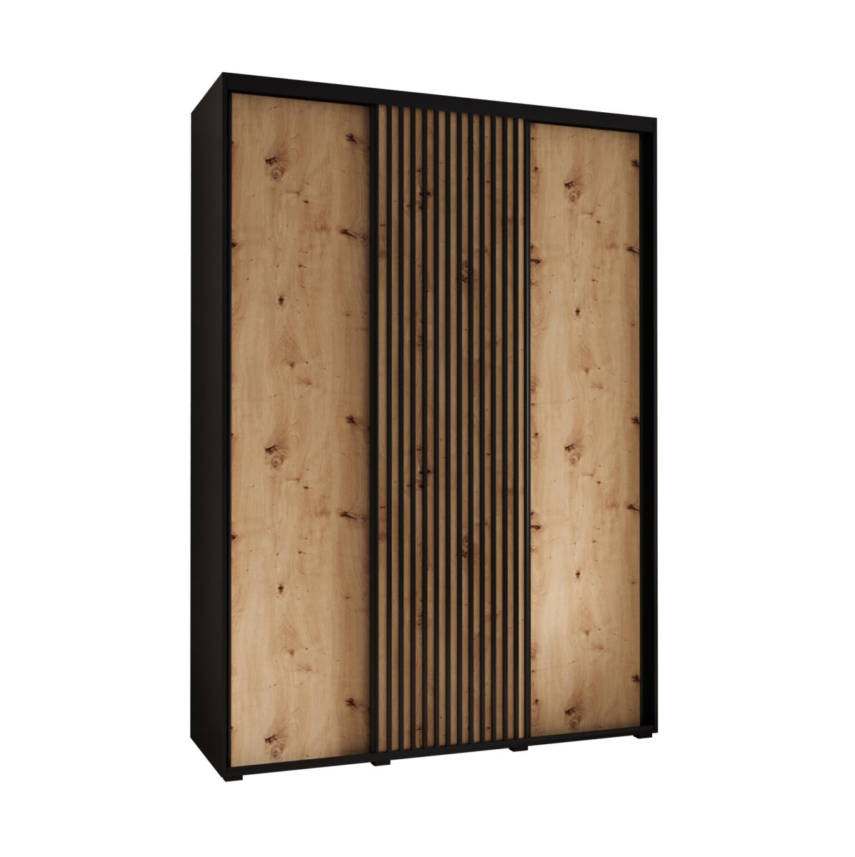 Szafa przesuwna Garderoba SAPPORO 1 180 gł. 45 czarny/artisan