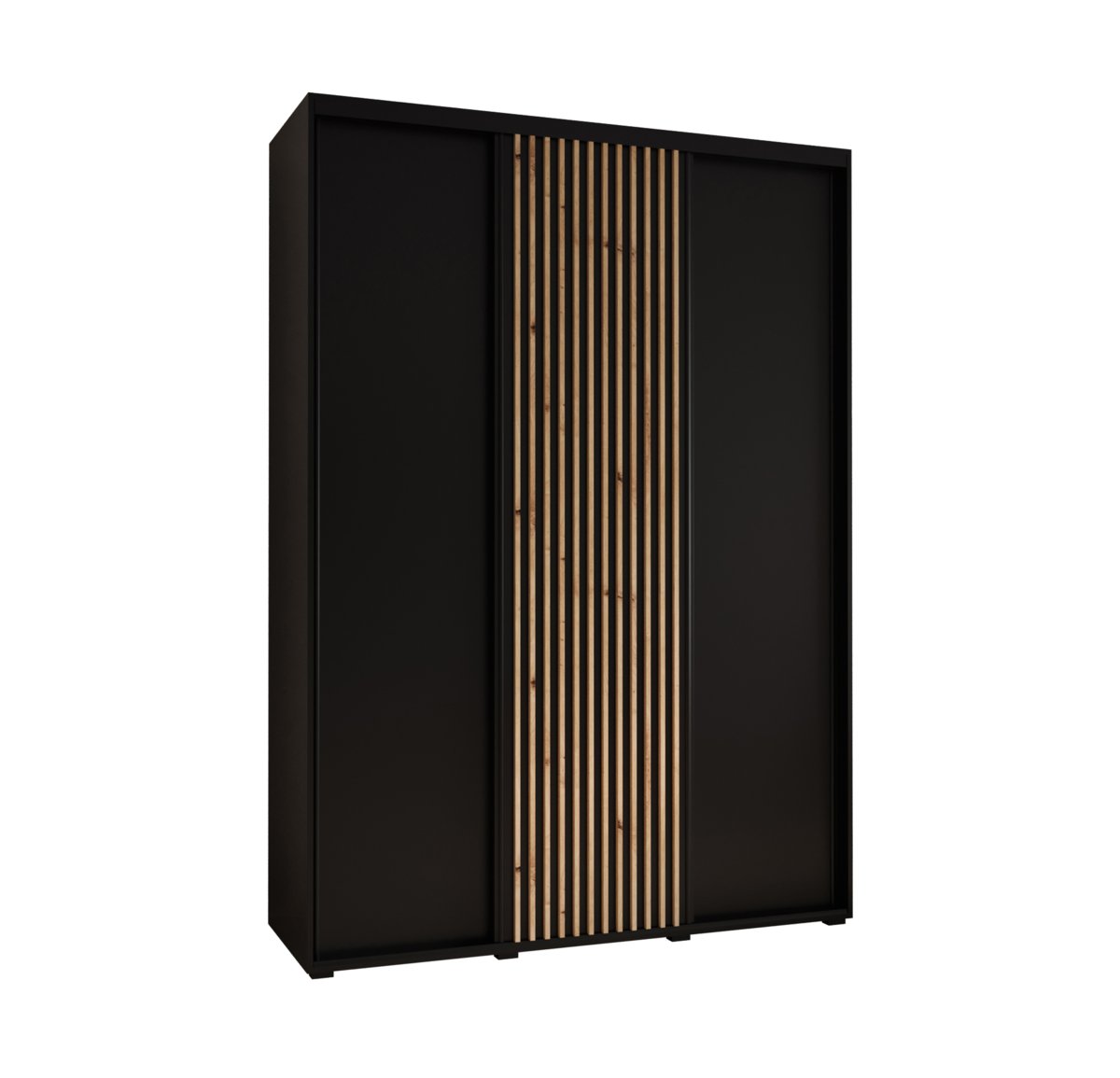 Szafa przesuwna Garderoba SAPPORO 1 170 gł. 45 czarny/czarny