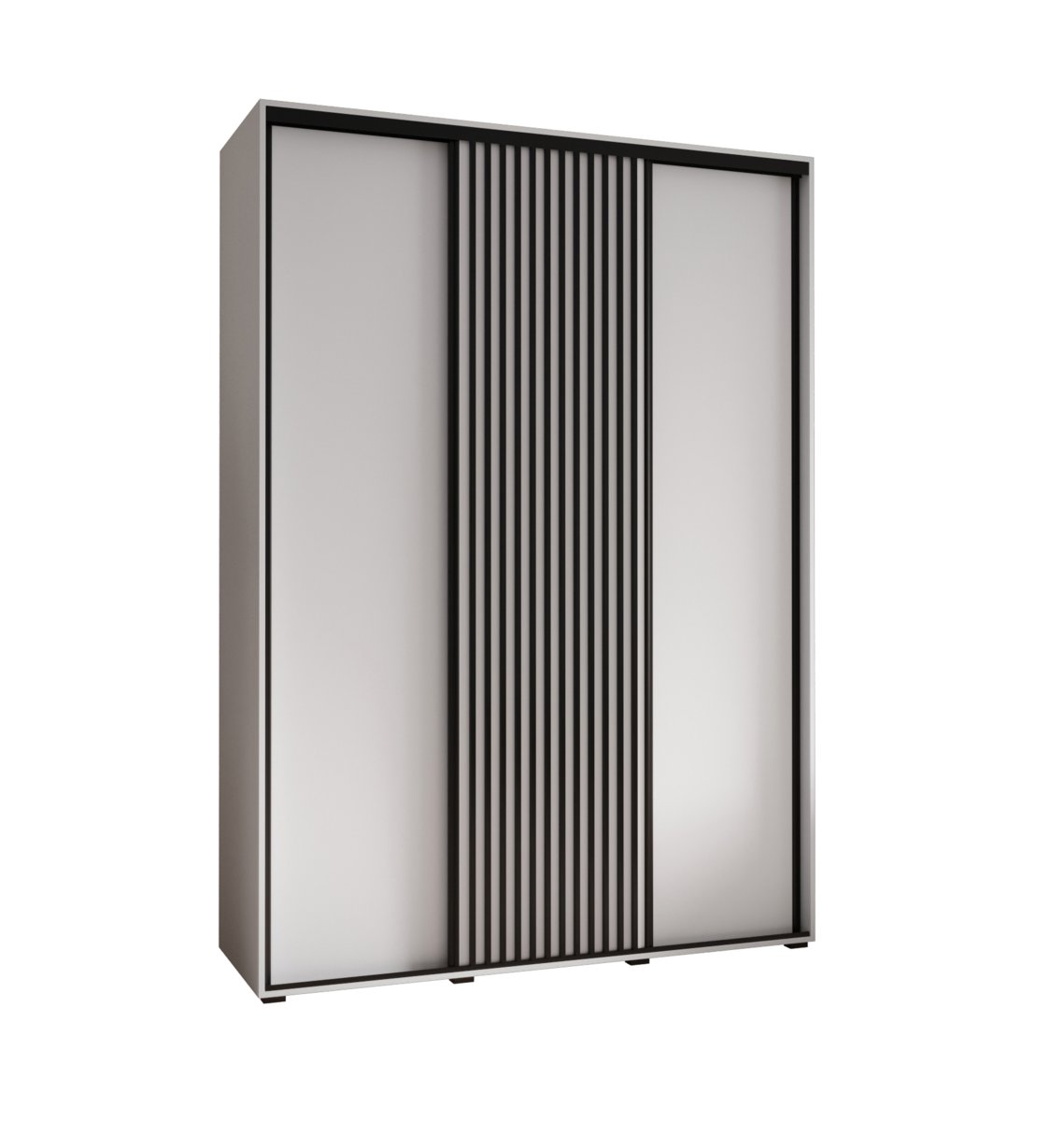 Szafa przesuwna Garderoba SAPPORO 1 180 gł. 60 biały/biały