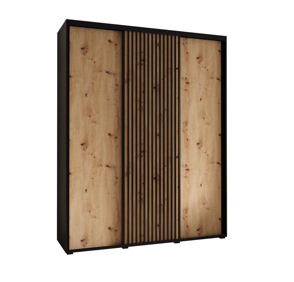 Szafa przesuwna Garderoba SAPPORO 1 200 gł. 60 czarny/artisan