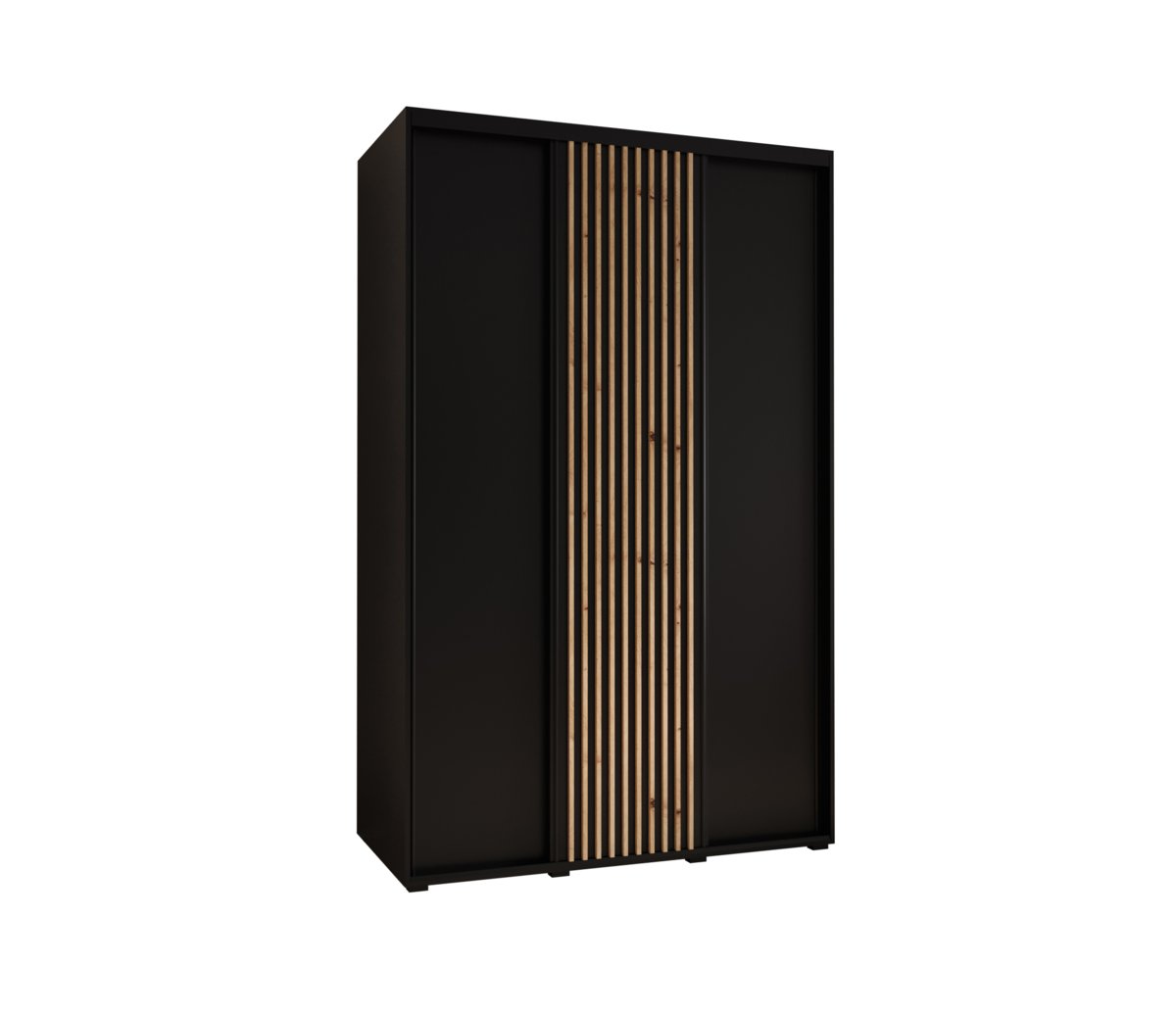 Szafa przesuwna Garderoba SAPPORO 1 150 gł. 60 czarny/czarny