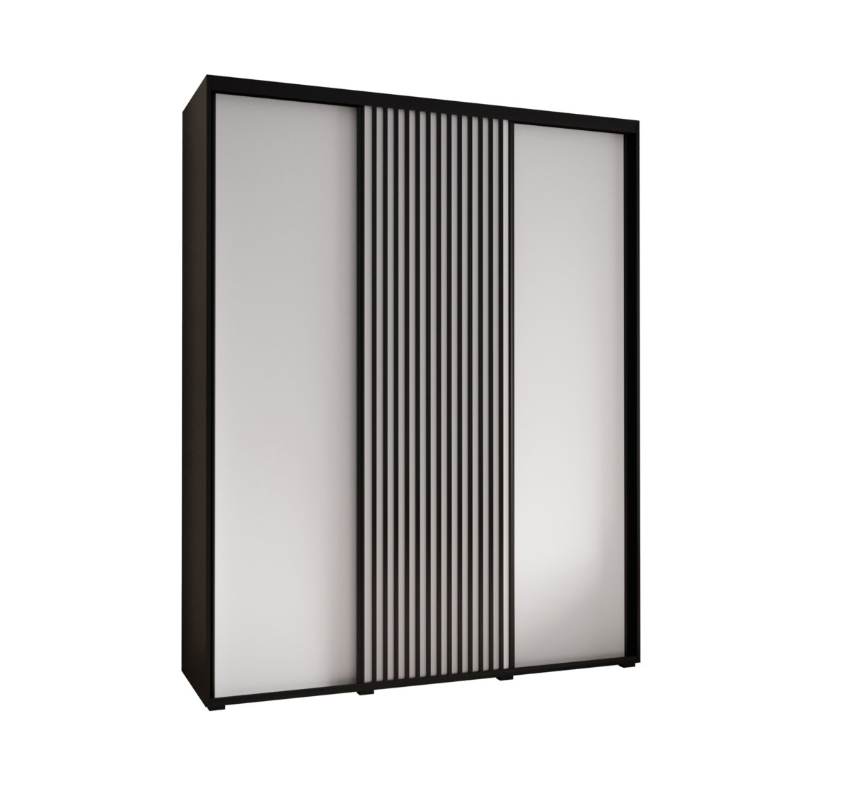 Szafa przesuwna Garderoba SAPPORO 1 190 gł. 45 czarny/biały