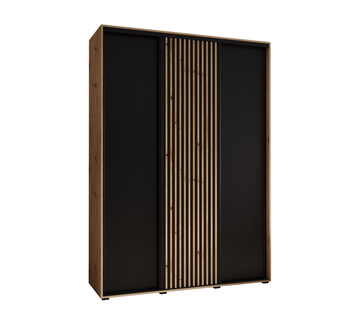 Szafa przesuwna Garderoba SAPPORO 1 170 gł. 60 artisan/czarny