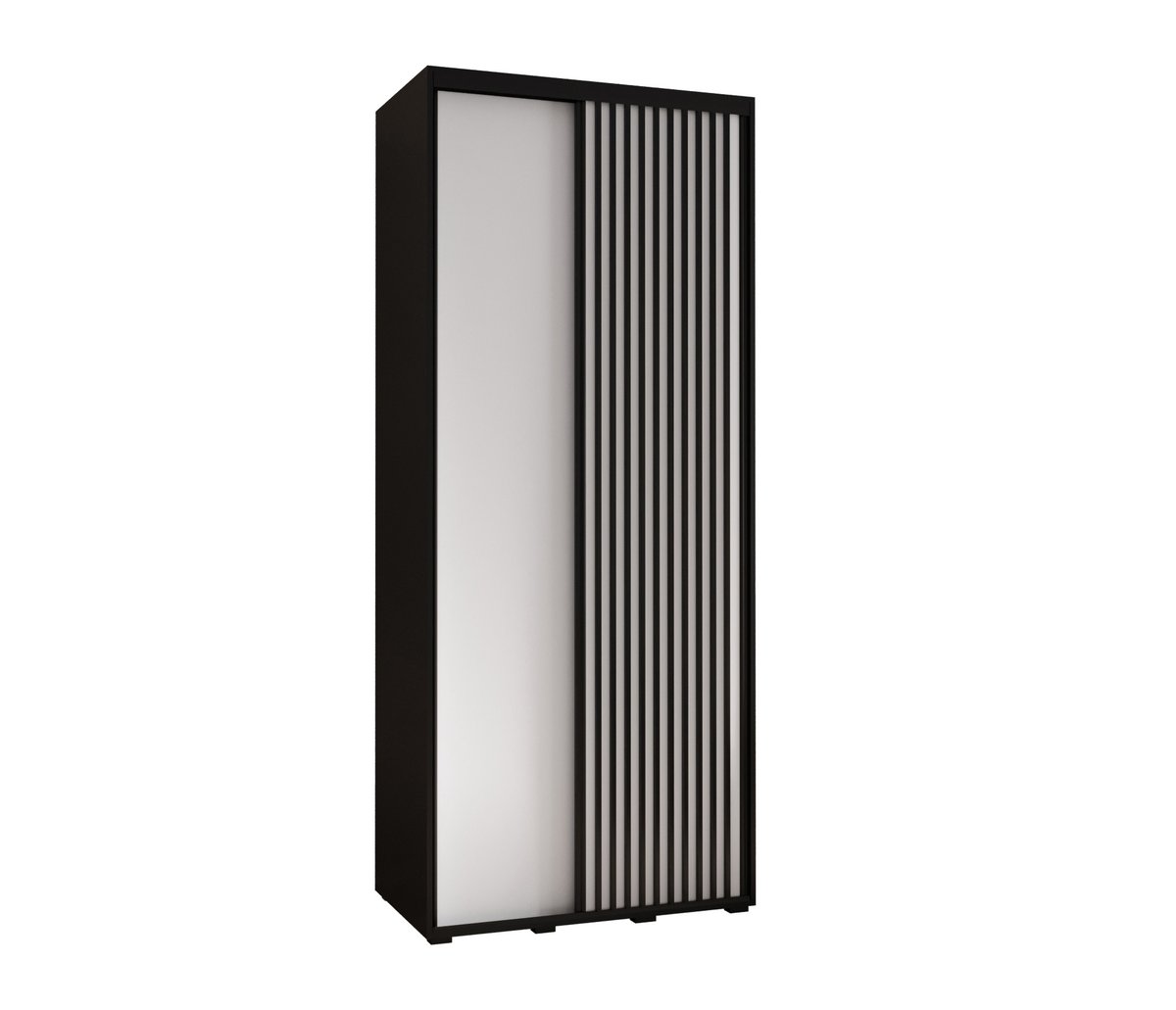 Szafa przesuwna Garderoba SAPPORO 1 110 gł. 45 czarny/biały