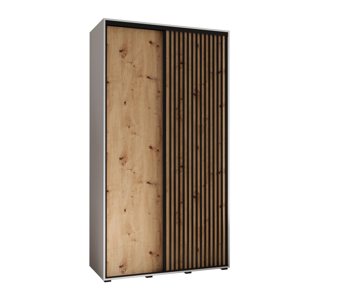 Szafa przesuwna Garderoba SAPPORO 1 130 gł. 45 biały/artisan