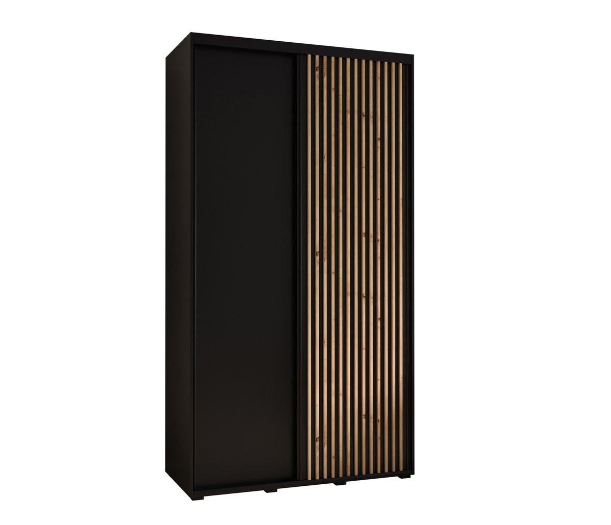 Szafa przesuwna Garderoba SAPPORO 1 140 gł. 60 czarny/czarny
