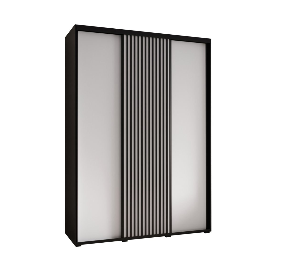 Szafa przesuwna Garderoba SAPPORO 1 170 gł. 45 czarny/biały