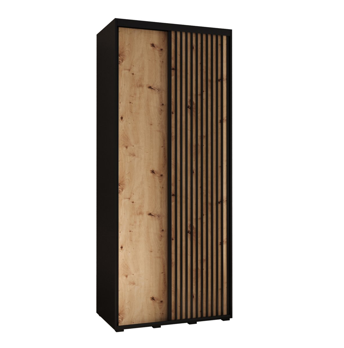 Szafa przesuwna Garderoba SAPPORO 1 100 gł. 45 czarny/artisan
