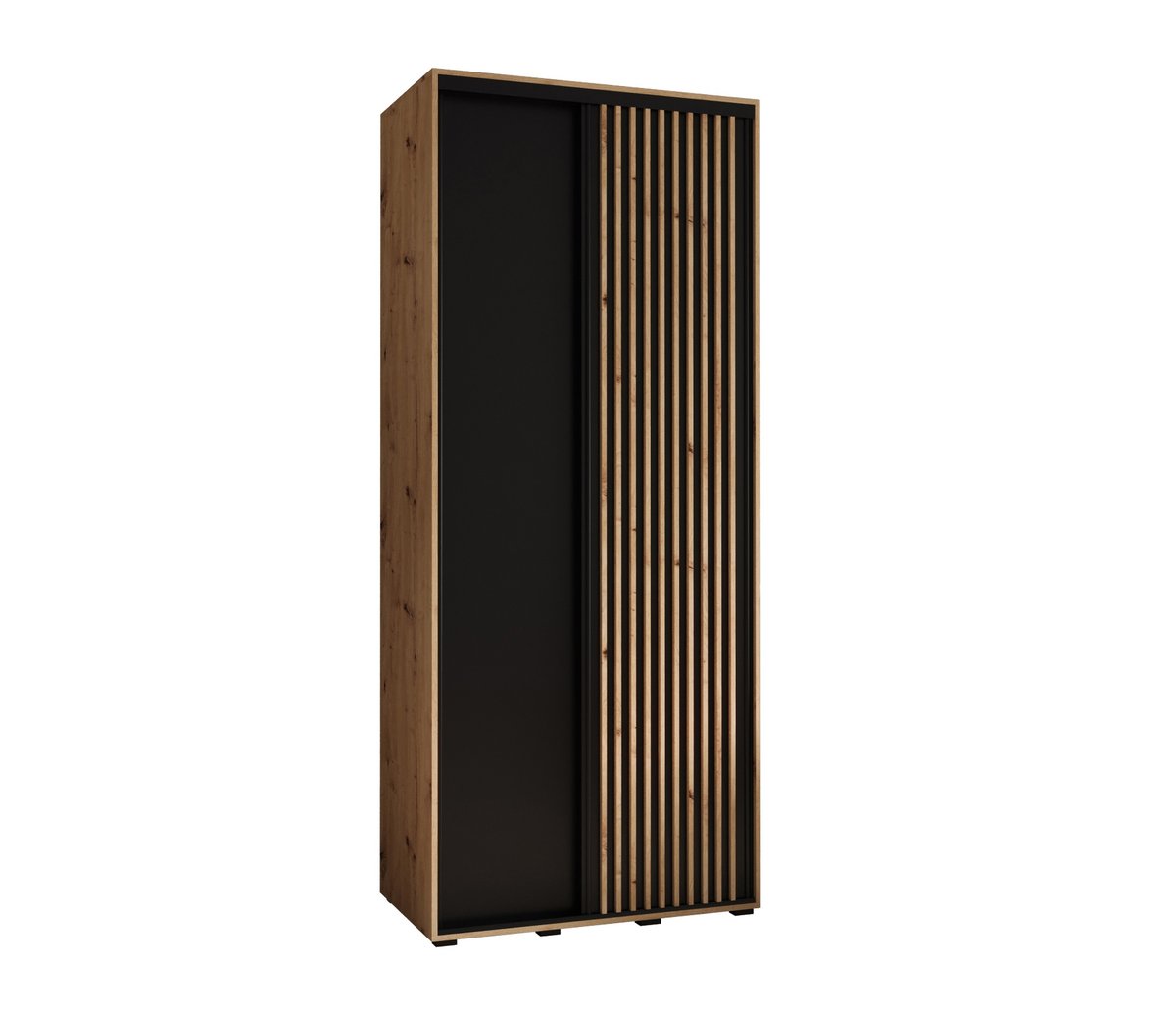 Szafa przesuwna Garderoba SAPPORO 1 120 gł. 60 artisan/czarny