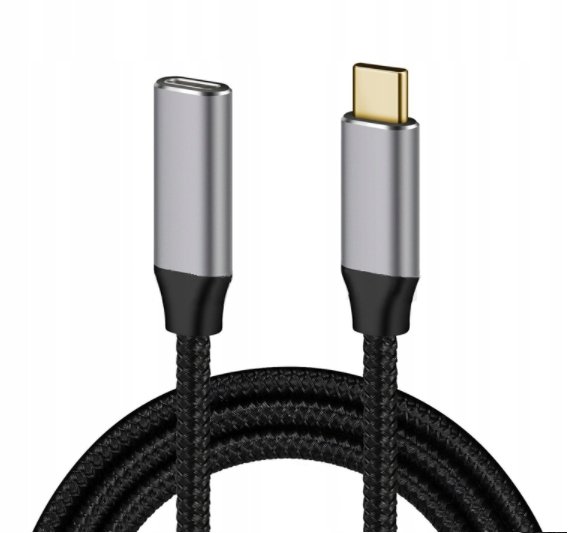 Zenwire Przedłużacz Usb-C 3.2 Thunderbolt 3 4 100W 4K 60Hz Kabel 10 Gb/S 3M