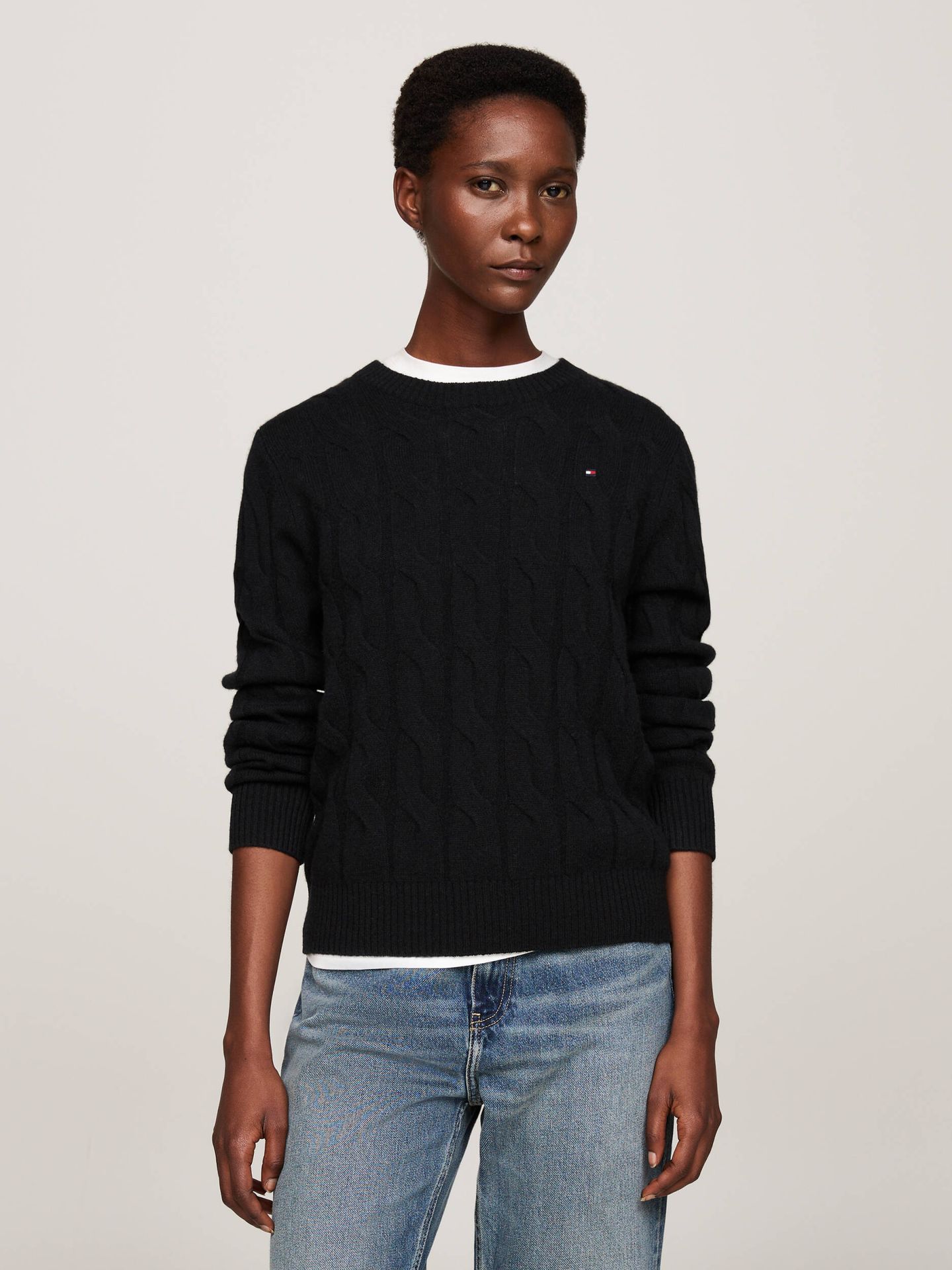 Tommy Hilfiger Wełniany sweter Regular Fit