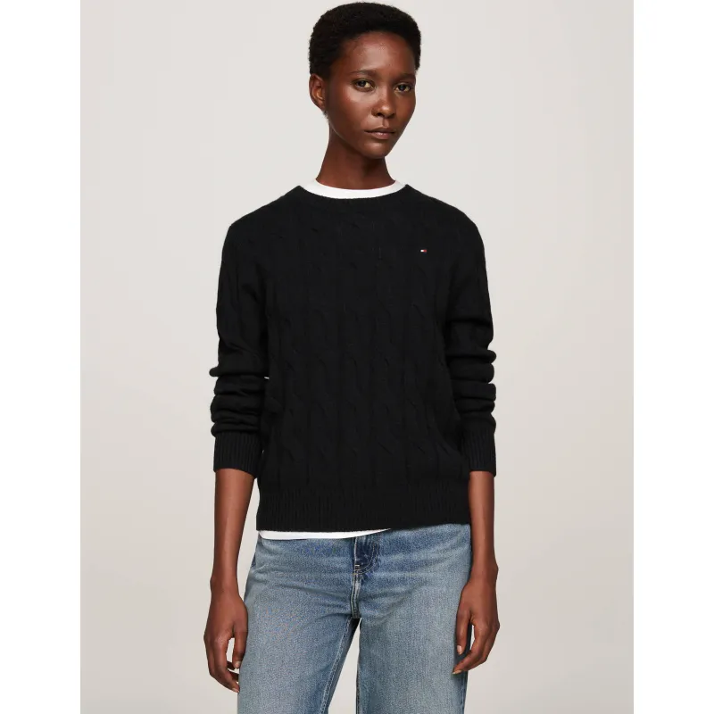 Tommy Hilfiger Wełniany sweter | Regular Fit