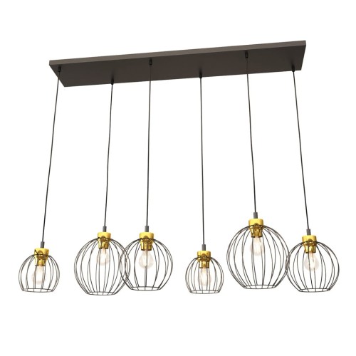 Lampa wisząca Emibig NANDO 6 BL GOLD