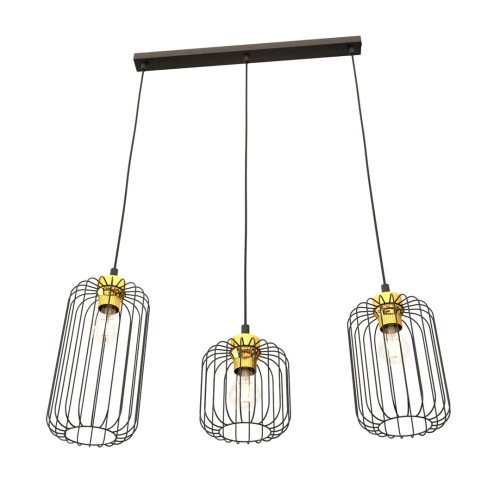 Lampa wisząca Emibi VANDER 3 BL GOLD