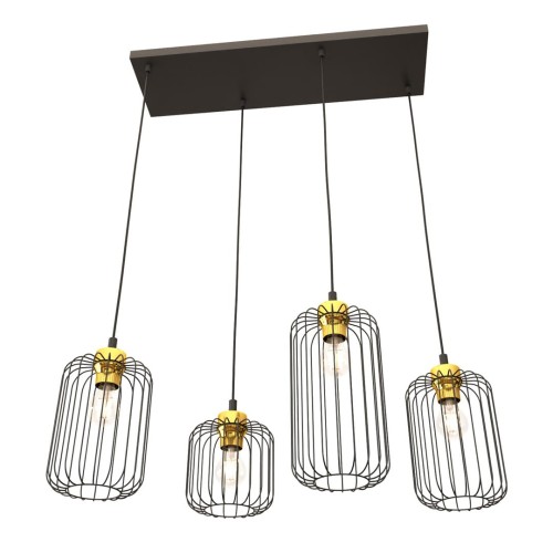 Lampa wisząca Emibi VANDER 4 BL GOLD