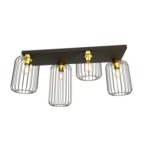 Plafon Emibig BARN 4 BL GOLD