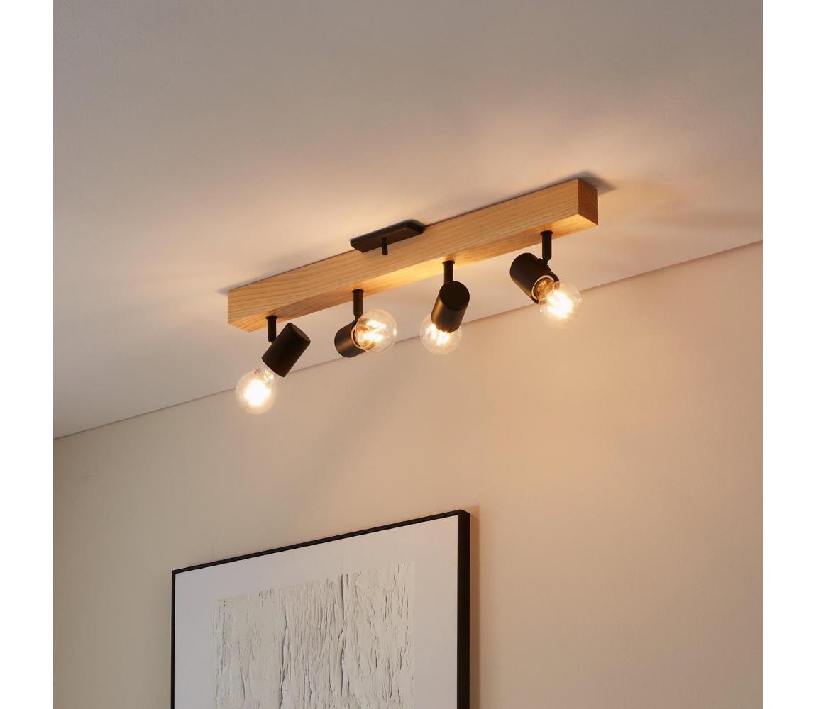 Eglo 99481 - Oświetlenie punktowe TOWNSHEND 3 4xE27/10W/230V - certyfikat FSC